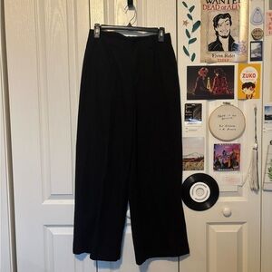 Cider Black Wide-Leg Pants